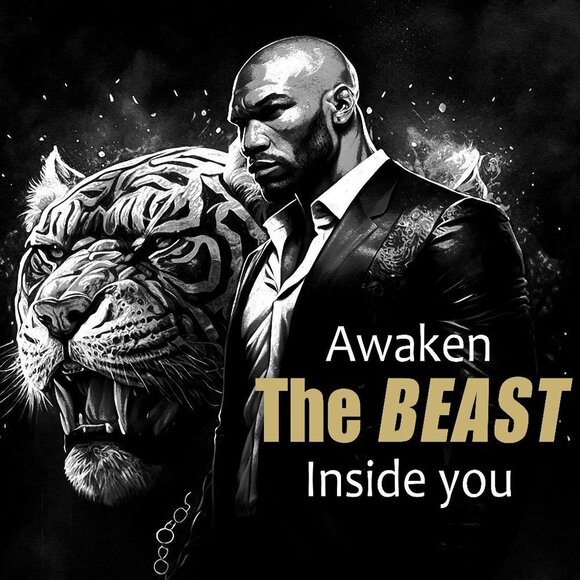 NobleCaptures Other - AWAKEN the Beast‎ Inside Motivational Oil Painting Art Print